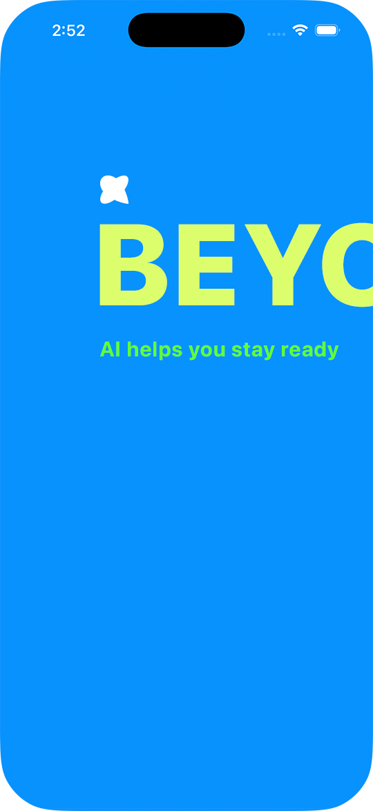 Beyo home screen with event countdowns